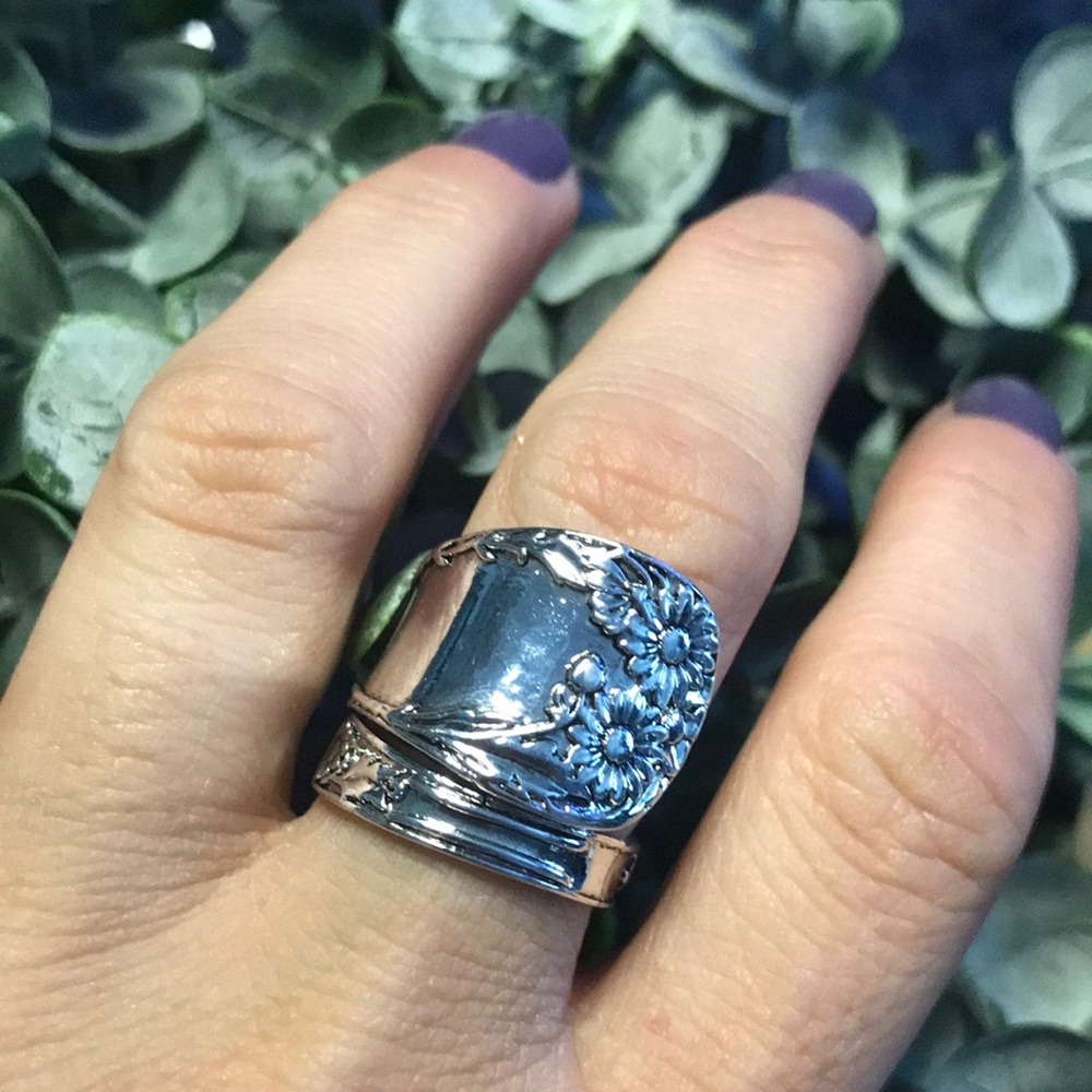 Sunflower Spoon Ring